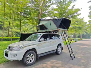 หลังคาแคมป์ปิ้งแบบแข็งสำหรับ<span class=keywords><strong>รถ</strong></span><span class=keywords><strong>กระบะ</strong></span> OEM Outdoor สำหรับ 1-3 คน ผลิตจากโพลีคอตตอน กันน้ำ NP300 แบบล็อคได้ พับเก็บได้ เหมาะสำหรับการเดินทางแบบออฟโรด - Product Image 3
