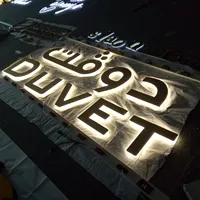 Letras de Canal LED 3D Retroiluminadas Personalizadas con Soldadura sin Costuras, Resistentes al Agua IP65 para Exteriores, Decoración Publicitaria de Acero Inoxidable SUS304
