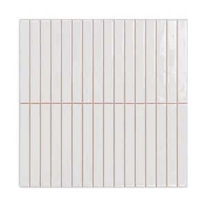 Piastrella Pretagliata Graz Bianca 35 X 35 Cm Finitura Lucida Bordi Irregolari Per Uso a Parete e Pavimento - Product Image 4