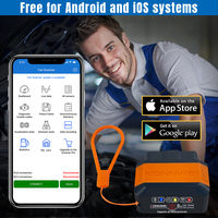 Escáner de Fallas para Automóviles KONNWEI KW906 ELM327 V1.5 OBD2, Herramienta de Diagnóstico OBDII con Bluetooth 5.0 para Android/iOS, Lector de Códigos