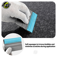 CLEZE Kit de 3 Raclettes en Feutre Double Couche Haute Performance Résistantes à l'Abrasion pour Film de Protection Automobile et Teinte de Vitres