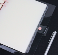 Diviseurs transparents en PP imperméables A5 avec onglets mois pour classeurs et boîtes de classement A5, logo personnalisé disponible
