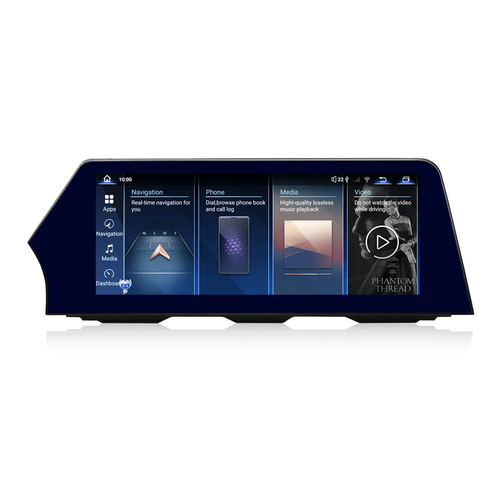 Blu-ray layar 12.3 "Carplay Android Auto Radio navigasi DSP Stereo mobil Video untuk BMW X5 F15 X6 F16 sistem Multimedia mobil