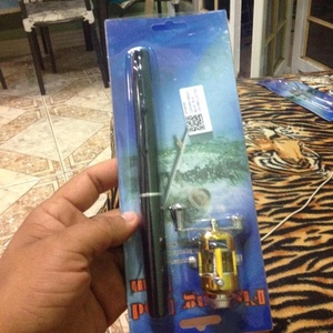 Portable Pocket Telescopic Mini <strong>Fishing</strong> Pole <strong>Pen</strong> Shape Folded <strong>Fishing</strong> <strong>Rod</strong> With Reel Wheel - Product Image 5