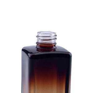 Fornitore flacone contagocce in vetro spesso ambra da 50ML Botella <span class=keywords><strong>Cristal</strong></span> contenitore per imballaggio cosmetico vuoto fiale di olio essenziale - Product Image 4