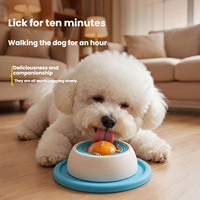 Bol Rotatif 360° Anti-Glouton Écologique en ABS de Qualité Alimentaire, Jouet Automatique à Lécher pour Chats et Chiens - Soulagement de l'Anxiété et de l'Ennui