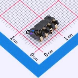 GT-BTP25004-0240A-010A Blade/Spring Contact Battery Connector SMD,P=2.5mm Connector Spring Contact Type 2.5mm 4P Vertical Mount - Product Image 2