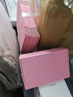 Boîtes en papier roses personnalisées, boîtes d'emballage en papier pour accessoires de mode