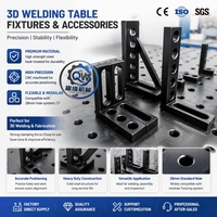 Nouvelle table de soudage flexible 3D au nitrure avec gabarits et dispositifs de fixation D28 D16 Plateforme de soudage