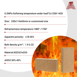 Fengshuo Levels Aluminium oxid Feuer widerstand Ziegel Feuerfester Ton ziegel für Öfen Ofen - Product Image 3