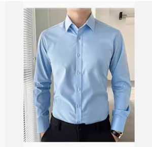 <span class=keywords><strong>Camisa</strong></span> <span class=keywords><strong>blanca</strong></span> de manga larga para <span class=keywords><strong>hombre</strong></span>, <span class=keywords><strong>camisa</strong></span> informal de negocios sin <span class=keywords><strong>Traje</strong></span> de hierro ajustada para <span class=keywords><strong>hombre</strong></span>, ropa formal profesional para <span class=keywords><strong>hombre</strong></span>, venta al por mayor de fabricante - Product Image 2