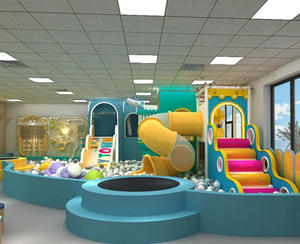 Casa de simulación de madera personalizada, patio de recreo interior, juego de rol para jardín de infantes y preescolar con Hospital, barbería - Product Image 3