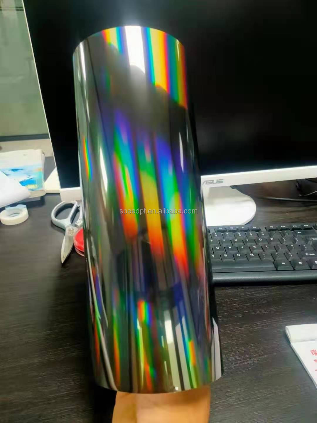 Adesivo olografico, rivestimento in vinile autoadesivo