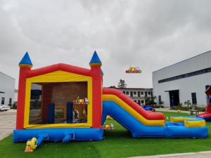 <span class=keywords><strong>Castillo</strong></span> Inflable Comercial con Tobogán, de PVC, para Uso <span class=keywords><strong>en</strong></span> Interiores y Exteriores, Ideal para Fiestas Infantiles y Alquiler - Product Image 3