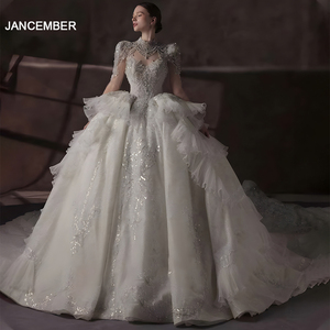 <span class=keywords><strong>Vestidos</strong></span> <span class=keywords><strong>de</strong></span> <span class=keywords><strong>novia</strong></span> simples <span class=keywords><strong>y</strong></span> <span class=keywords><strong>elegantes</strong></span> para mujer Nuevo vestido <span class=keywords><strong>de</strong></span> <span class=keywords><strong>novia</strong></span> <span class=keywords><strong>de</strong></span> varias capas con volantes Vestido <span class=keywords><strong>de</strong></span> baile <span class=keywords><strong>de</strong></span> tren <span class=keywords><strong>de</strong></span> barrido Lsht013 - Product Image 1