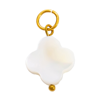 Pendentifs breloques géométriques en acier inoxydable plaqué or avec micro-incrustation de pierres naturelles, accessoires DIY pour colliers tendance unisexe pour fêtes