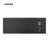 PC Box Industri Tanpa Kipas Komputer Kontrol Terintegrasi 2 LAN 12 USB 8 COM VGA HDMI Output 180W Power Supply Casing Metal BOX 6520