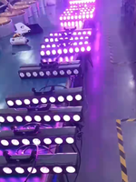 Projecteur mural RGB 9 LED DMX512, barre LED laser, éclairage de scène à commande sonore pour DJ, discothèque, lampe de maison pour club
