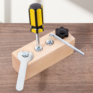 Jouets d'apprentissage précoce pour enfants, matériel pédagogique <span class=keywords><strong>Montessori</strong></span> pour la vie quotidienne des tout-petits, établi d'activités en <span class=keywords><strong>bois</strong></span>, jouets d'imitation - Product Image 2