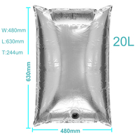 Sac en aluminium avec doublure en PE pour fût de 220 litres, utilisé pour la pâte de tomate, sac aseptique dans un fût en acier de 220 L, sac aseptique