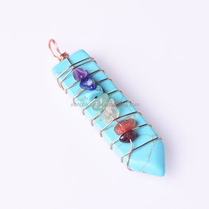 Collana Spirituale Metafisica con <span class=keywords><strong>Cristalli</strong></span>, Ciondolo a Punta dei Sette Chakra - Product Image 3