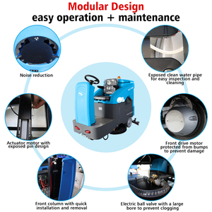 New Mini Hippo Industrial Commercial Floor Cleaning Equipment PC100 Vacuum <b>Cleaner</b> Double Brush <b>Washing</b> <b>Machine</b> Burnishing Super - Product Image 3