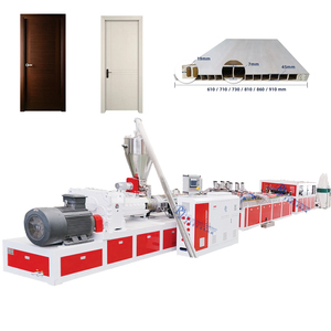 Línea de Máquina Extrusora de Paneles de Puerta Huecos de PVC WPC, Capacidad de 16 Toneladas, Modelo de Extrusora 92/188 - Product Image 1