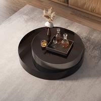 Meja Kopi Mewah Desain Putar Dapat Diperpanjang dan Diangkat, Gaya Minimalis Modern, Atasan Kayu Kaca, Dapat Dilipat, Ramah Lingkungan, untuk Ruang Tamu