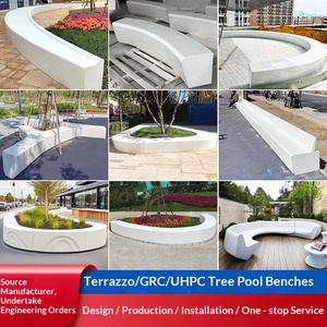 Outdoor Bamboo Tree Pool <b>Bench</b> Custom-Made for Squares Parks Tycorite Leisure Chair Decoration - Product Image 2