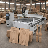 Machine CNC 4 axes pour le travail du bois, zone de travail 4*8ft 4*10ft, machine à bois ATC avec fonction rotative pour sculptures 3D