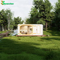 Chine 20 40 pieds Maison capsule miniature de luxe préfabriquée modulaire avec extension coulissante, Cabine Apple, Pod de couchage, Villa
