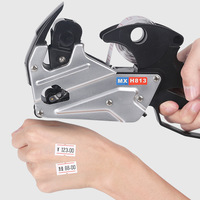 Étiqueteuse manuelle en métal durable à 1 ligne, facile à utiliser, pour l'étiquetage des prix des produits en supermarché