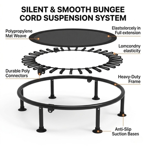 <span class=keywords><strong>Cama</strong></span> Elástica <span class=keywords><strong>de</strong></span> 40-48 Pulgadas, Estable y Silenciosa, para Gimnasio, Ejercicio Aeróbico, con Logotipo Personalizado - Product Image 2