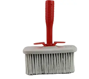 Fabricant fournisseur chine brosse de nettoyage bon marché brosse en caoutchouc de nettoyage rouge avec manche court