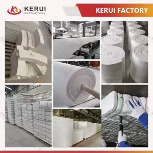 KERUI High Temperature Bio-soluble Ceramic Fiber Paper Fireproof Material Ceramic Fiber 3mm 6mm Soluble Ceramic Fiber Paper