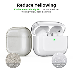 Custodia in TPU per <span class=keywords><strong>AirPods</strong></span> Pro 3 custodia senza cerniere con manicotto a LED anteriore trasparente - Product Image 3