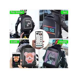 Zaino da moto personalizzabile con Display a LED da viaggio per motociclista da uomo e da donna studenti universitari per scuola e viaggi