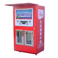 Distributeur d'eau potable purifiée commercial extérieur avec station de remplissage automatique pour bouteilles de 5 gallons