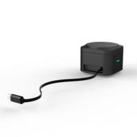 Chargeur sans fil magnétique 3-en-1 rapide 25W avec port Type-C pliable premium AFY pour smartphone, montre et écouteurs
