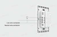 Capteur universel LifeSmart Alexa Flash avec variateur d'intensité et détection de mouvement, compatible Wi-Fi, design rotatif blanc pour la domotique