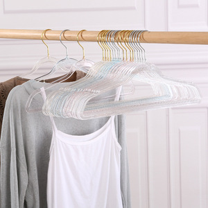 Cintres en plastique transparent antidérapants pour magasin de vêtements, cintres spéciaux en acrylique cristal - Product Image 3