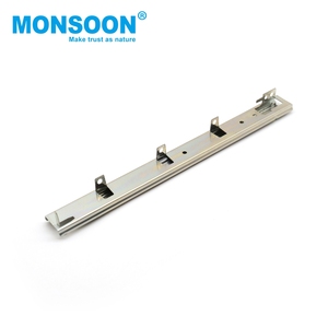 Glissière de tiroir dissimulée à crochet, 27 mm, extension 3/4, pour charge lourde, pour tiroir coulissant de cuisine ou armoire, finition zinc bleu - Product Image 1