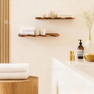 Wooden <b>Wall</b> Mounted <b>Display</b> Shelf Irregular Shape For Home Decor And Storage - Product Image 4