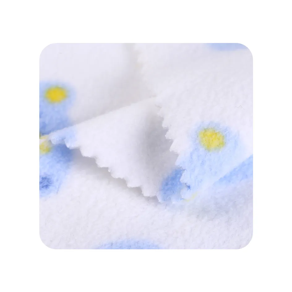Fabricantes fornecer um bom preço personalizado camuflagem macia impresso polar lã 100% poliéster tecido para venda