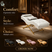 Lit de beauté moderne de luxe incurvé ShiLu avec cadre doré en cuir synthétique, réglable en hauteur électriquement, pliable et ergonomique pour les extensions de cils