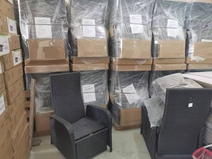 Patio Wicker <strong>Recliner</strong> Outdoor Adjustable Lounge <strong>Chair</strong> with Comfortable Cushion Side Table Footrest All-Weather <strong>Rattan</strong> for <strong>Garden</strong> - Product Image 3