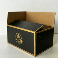 Boîte d'emballage en carton ondulé carrée, personnalisable, en gros, pour produits écologiques