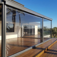 Persianas Enrollables Transparentes de PVC con Cierre, Automáticas, Impermeables, para Uso Comercial en Exteriores - Distribuidores Mayoristas