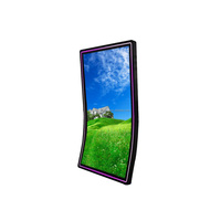 Monitor de pantalla táctil para juegos, Monitor LCD curvo de 43/55 pulgadas ELO 3M RS232, máquinas de juegos, monitores de pantalla táctil