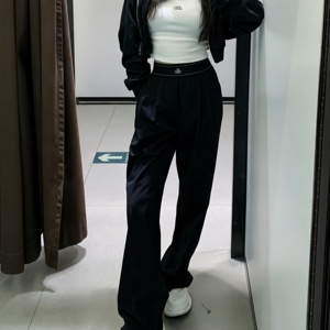 Pantalones Casuales de Yoga de Cintura Alta y Pierna Ancha, Diseño Personalizado de Alta Calidad Aolo, para Diseñadores Senior DLB - Product Image 1